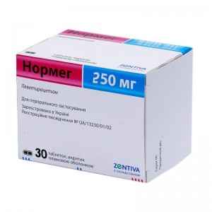 Нормег 250 мг №30