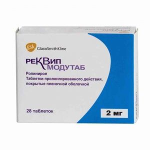 Реквип модутаб 2 мг №28