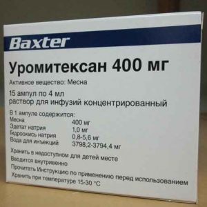 Уромитексан 400 мг/4мг/15шт 1
