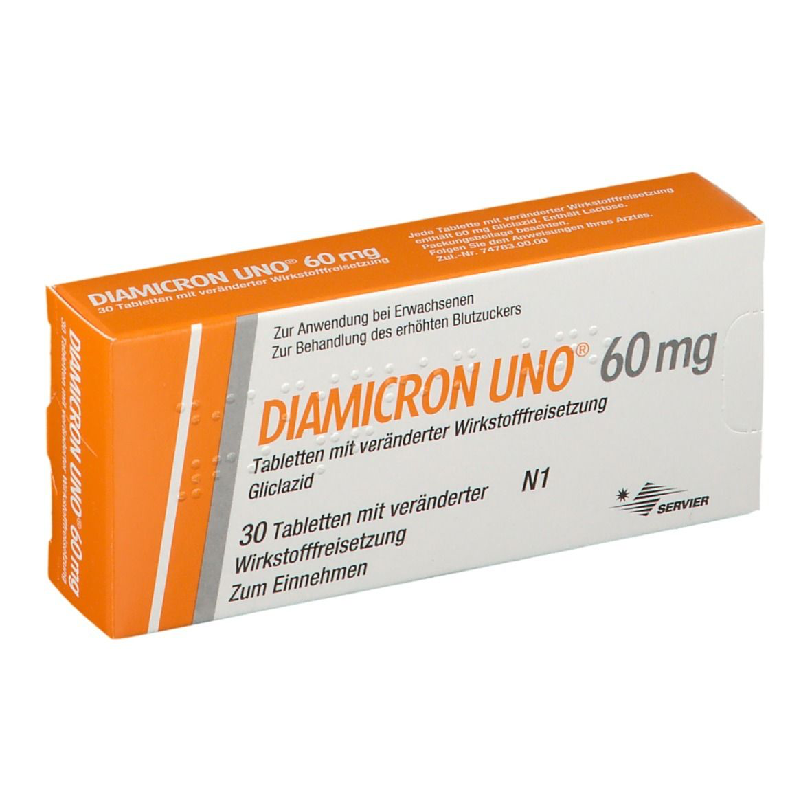 Диамикрон 60 мг